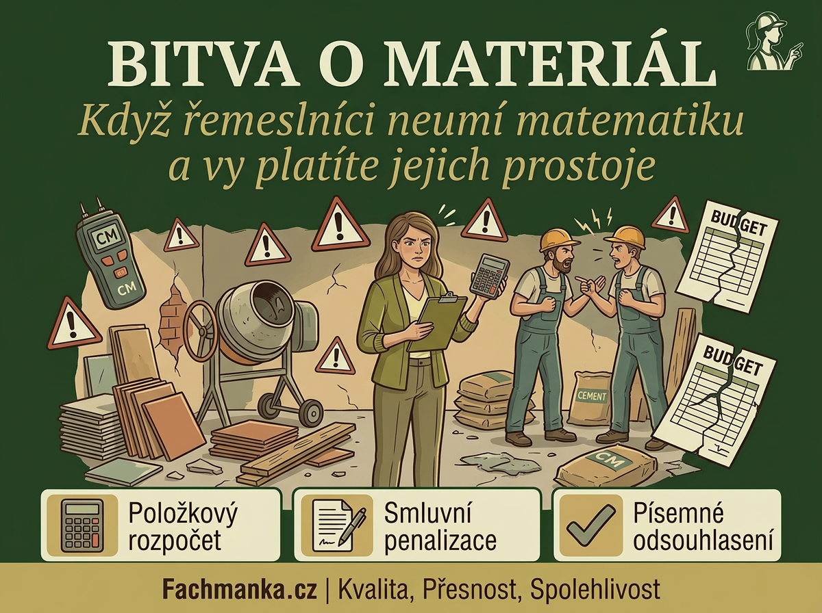Bitva o materiál: Když řemeslníci neumí matematiku